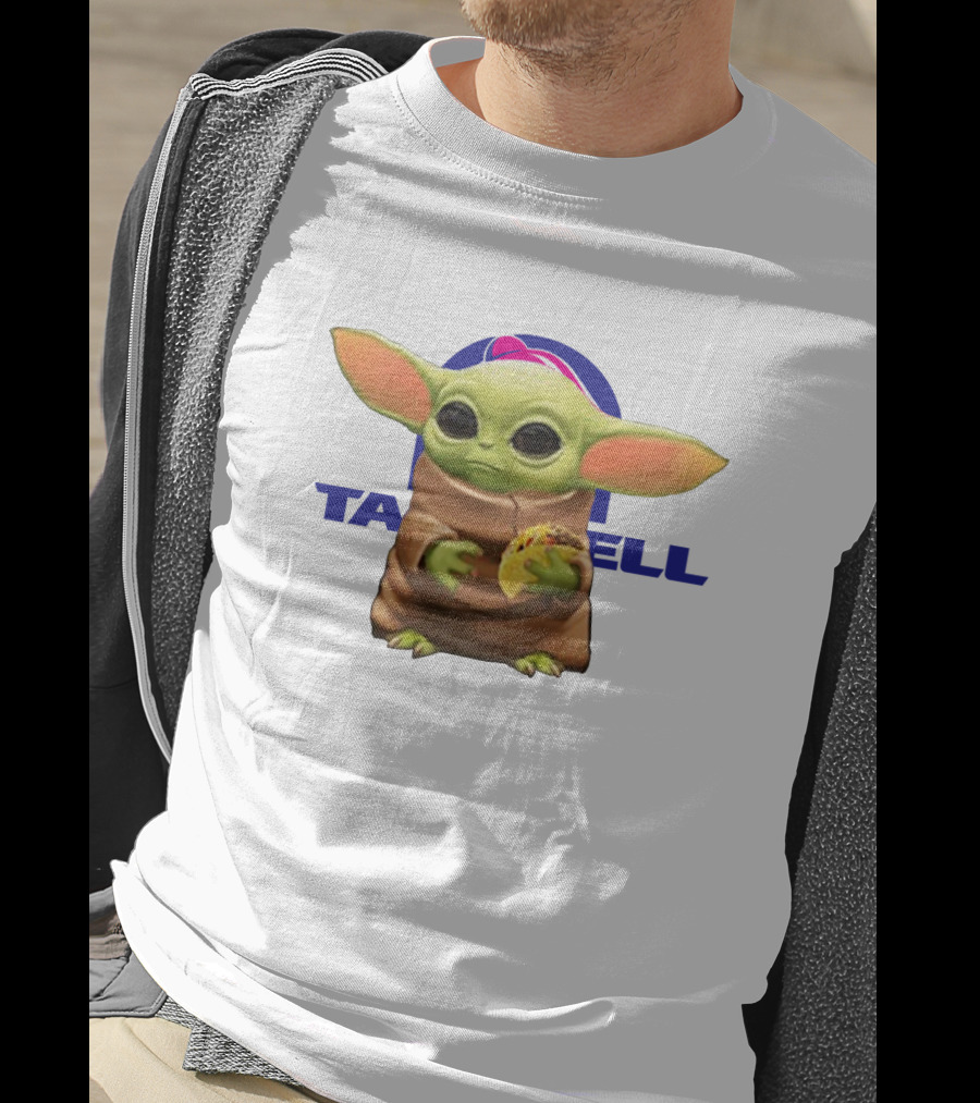 Baby Yoda Holding Taco Bell Taco T-Shirt