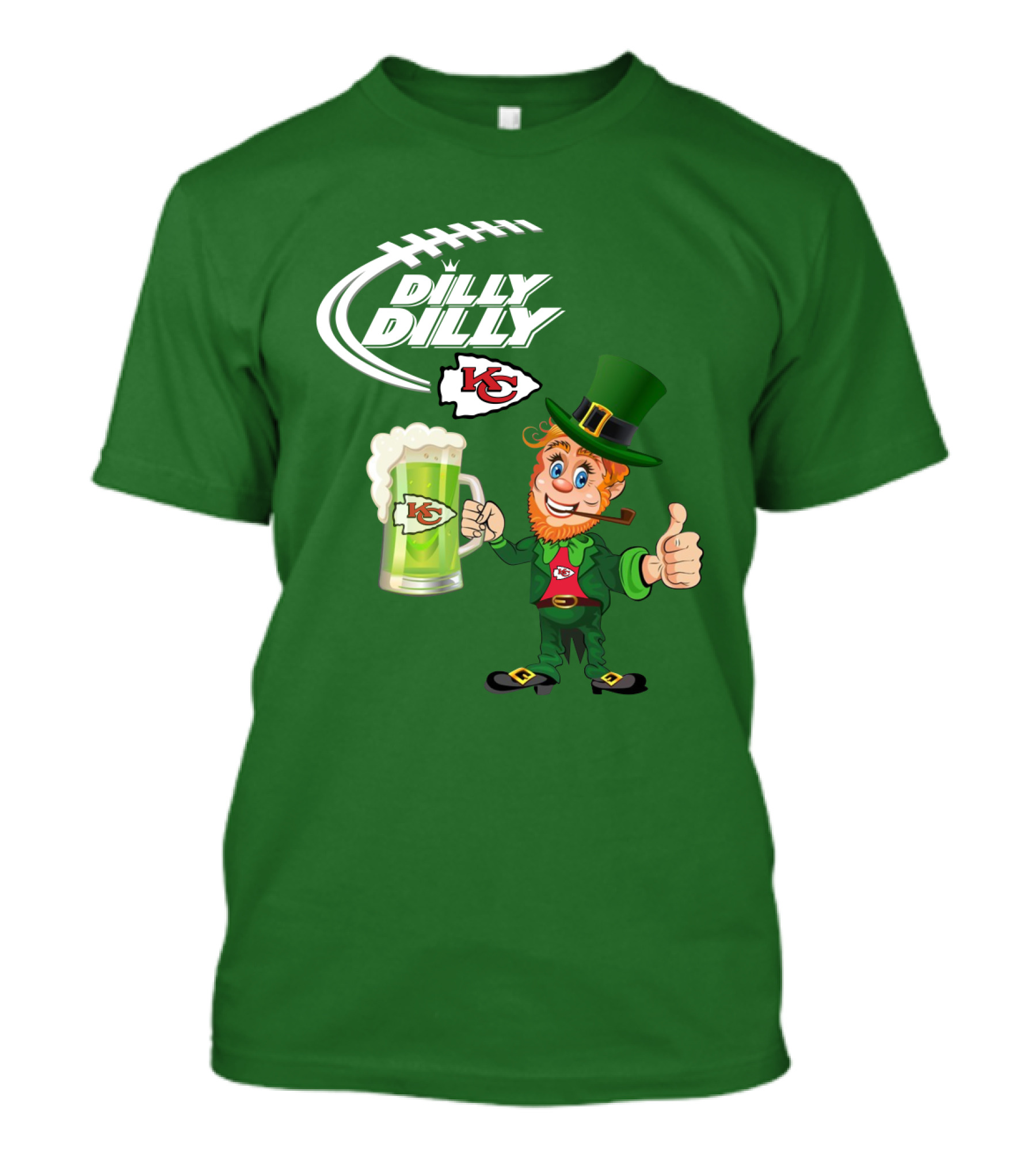Dilly Dilly Chiefs Leprechaun St Patrick's Day Drink T-Shirt