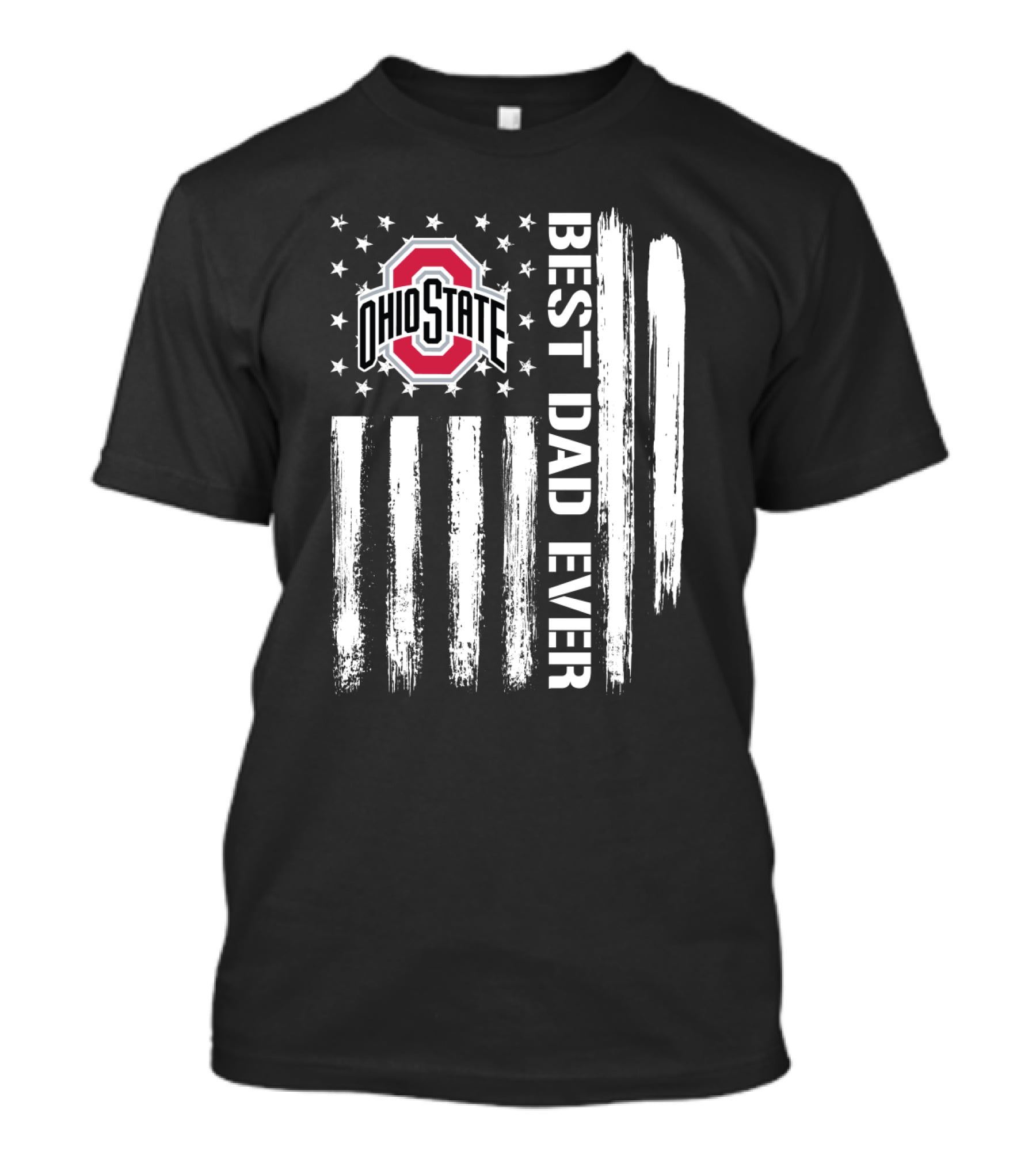 Ohio State Best Dad Ever Flag T-Shirt