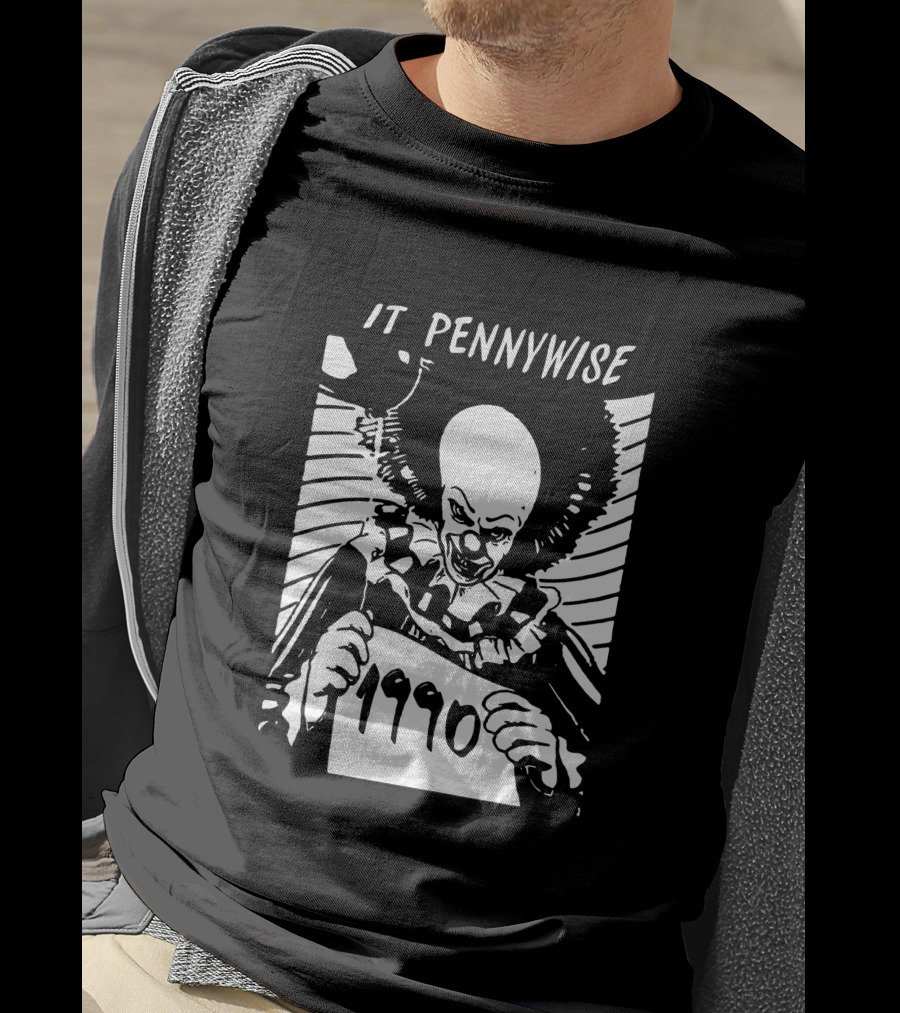 It Pennywise 1990 Classic Movie Iconic Horror Clown T-Shirt