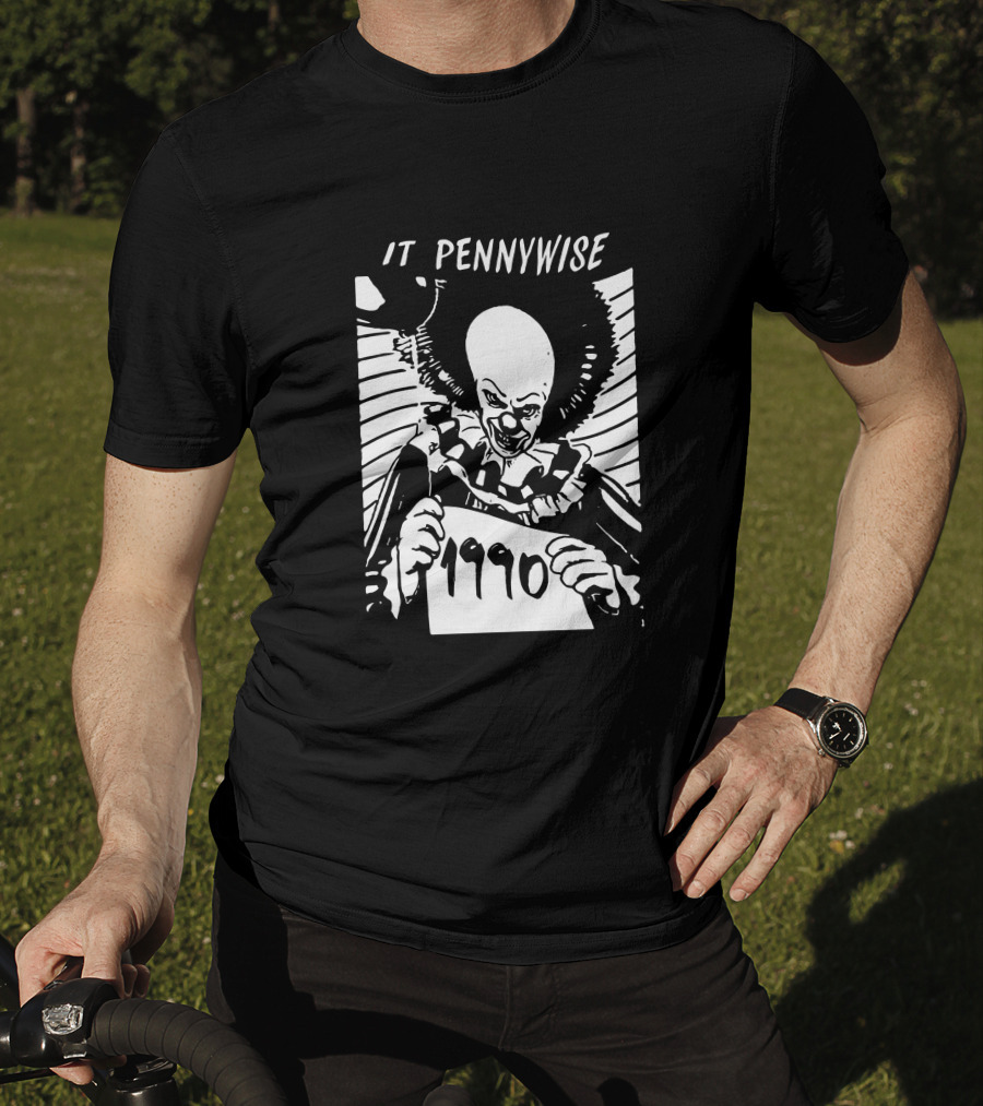 It Pennywise 1990 Classic Movie Iconic Horror Clown T-Shirt