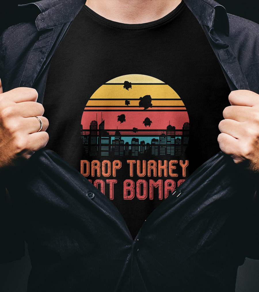 Drop Turkey Not Bombs Skyline Sunset T-Shirt