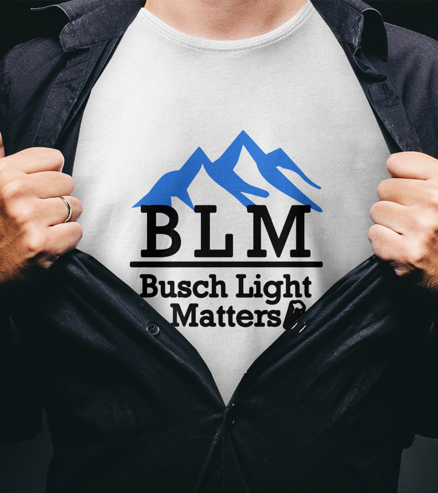 BLM Busch Light Matters Mountain T-Shirt
