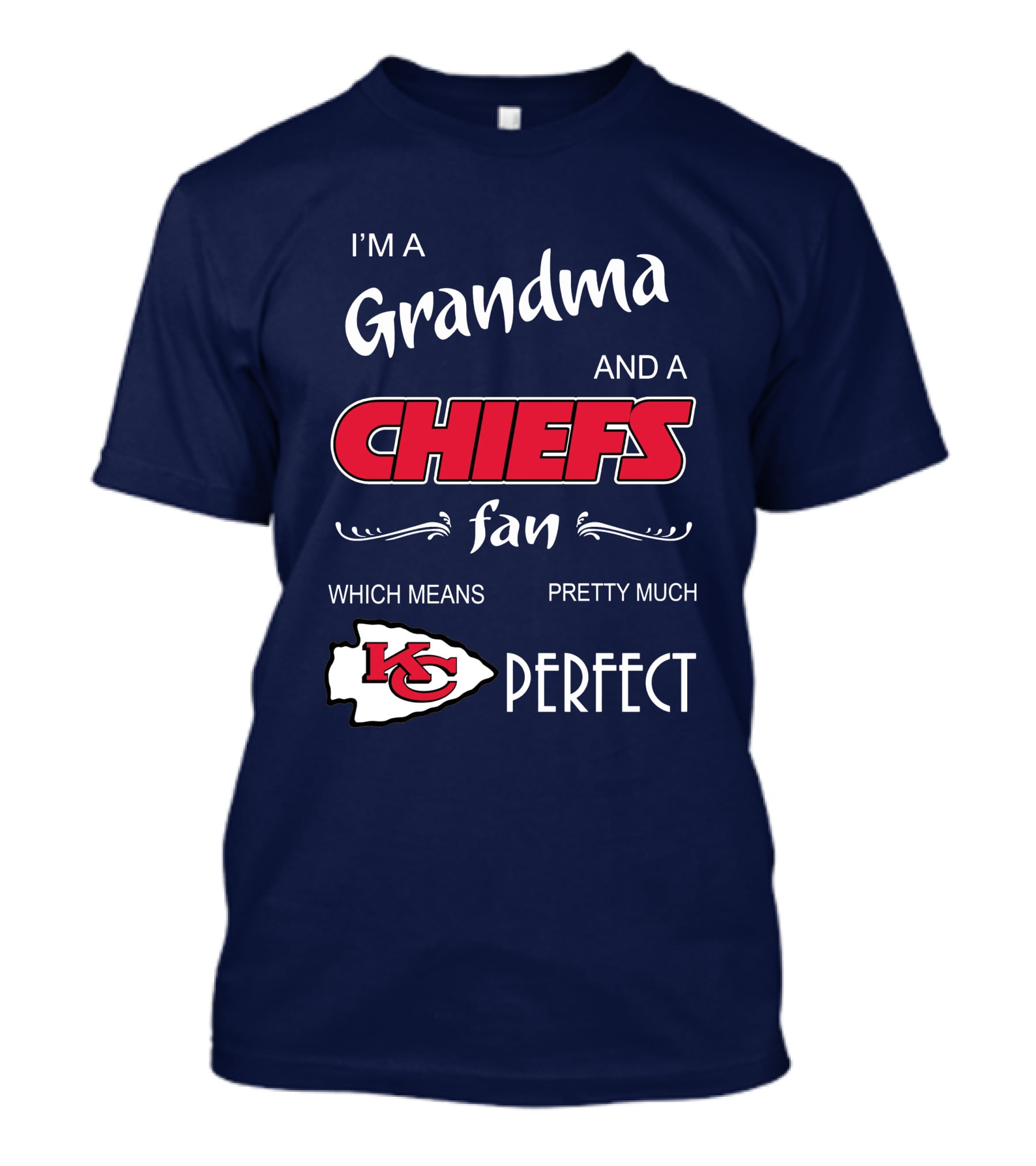 Grandma And A Chiefs Fan Perfect Kansas City Chiefs T-Shirt