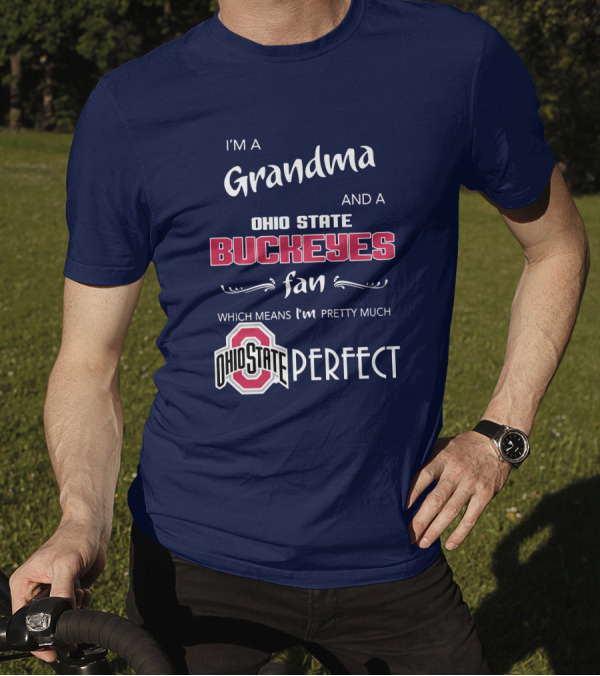 Grandma And Ohio State Buckeyes Fan Means Pretty Much Perfect T-Shirt