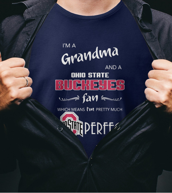 Grandma And Ohio State Buckeyes Fan Means Pretty Much Perfect T-Shirt
