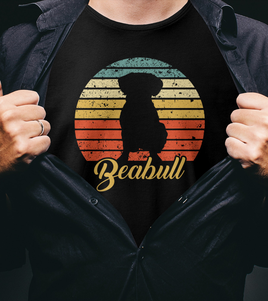 Retro Sunset Beabull T-Shirt