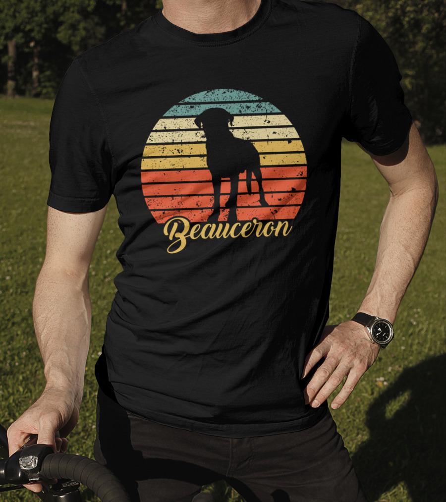 Retro Striped Beauceron T-Shirt