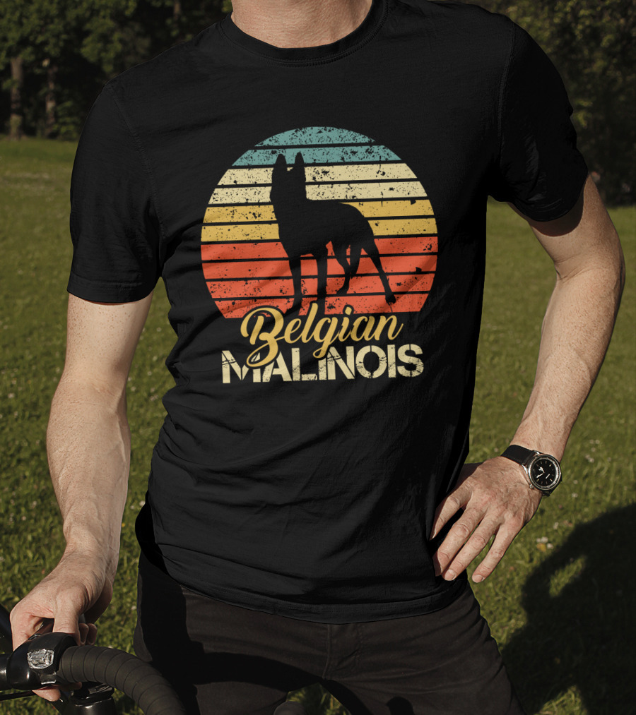 Retro Sunset Belgian Malinois T-Shirt