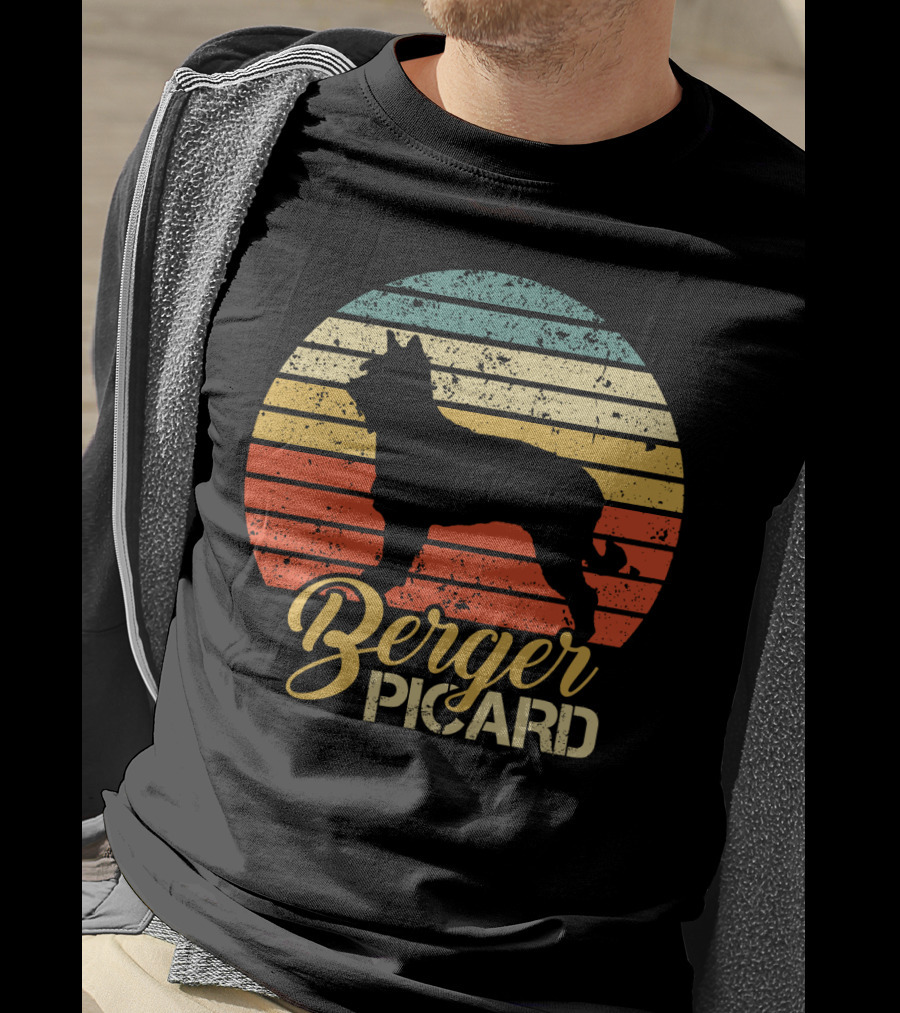 Retro Sunset Berger Picard T-Shirt