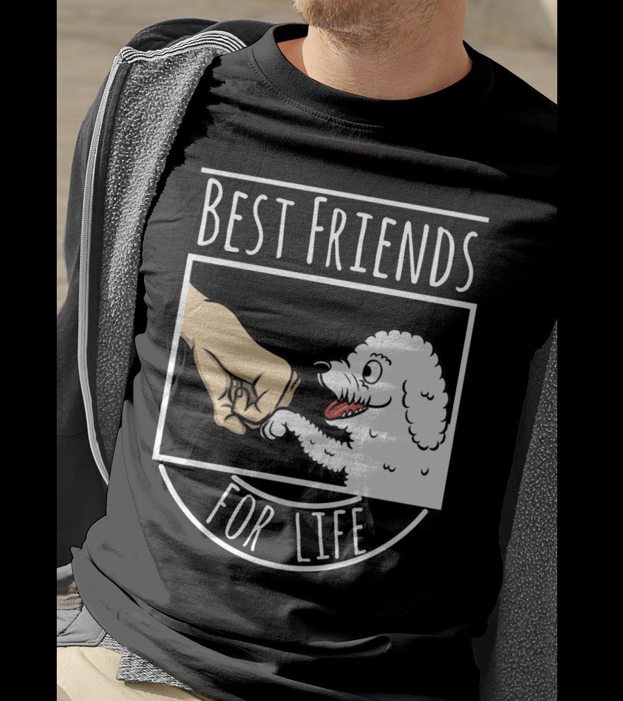 Bichon Frise Best Friends For Life Fist Bump T-Shirt