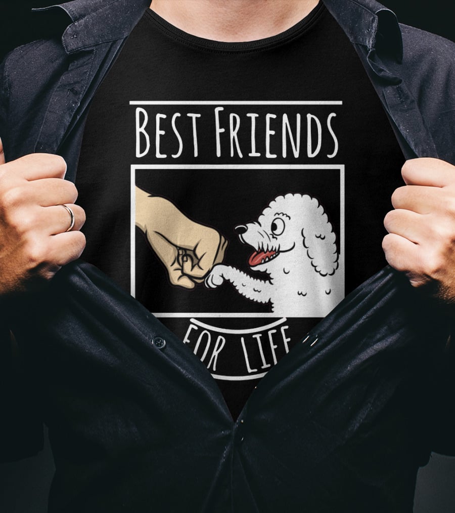 Bichon Frise Best Friends For Life Fist Bump T-Shirt