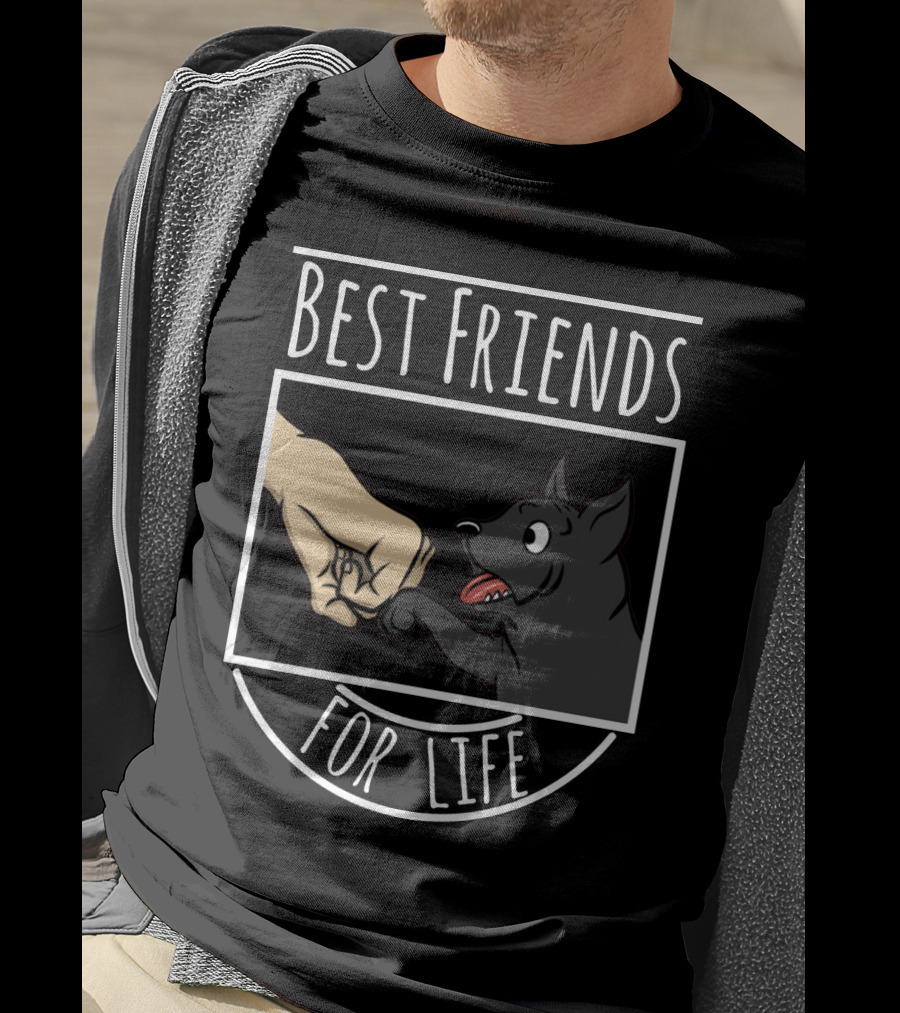 Best Friends For Life Cane Corso Dog Fist Bump T-Shirt