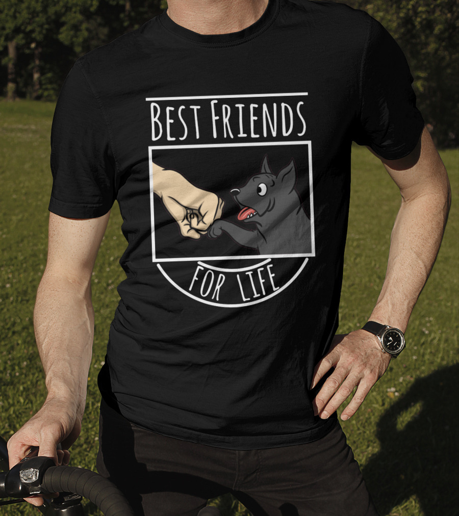 Best Friends For Life Cane Corso Dog Fist Bump T-Shirt