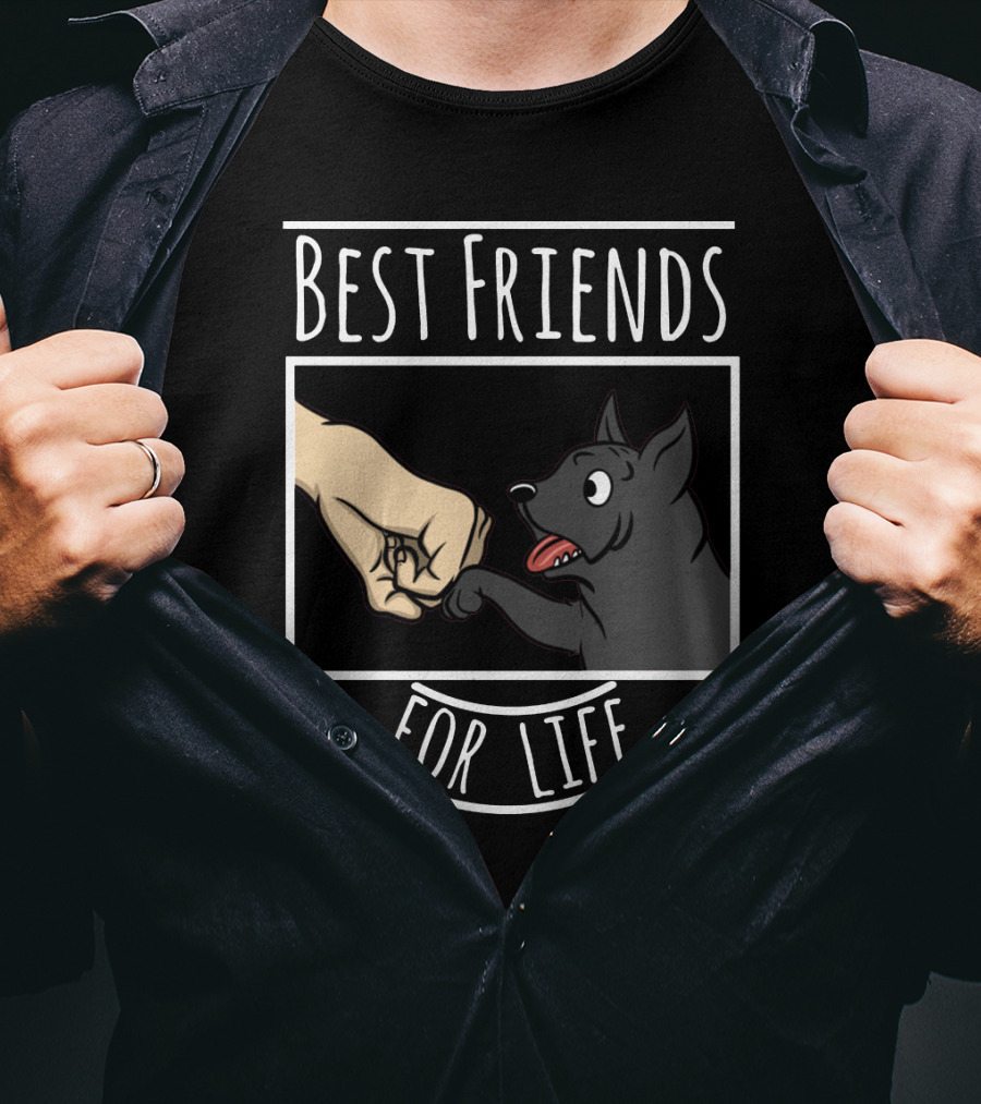 Best Friends For Life Cane Corso Dog Fist Bump T-Shirt