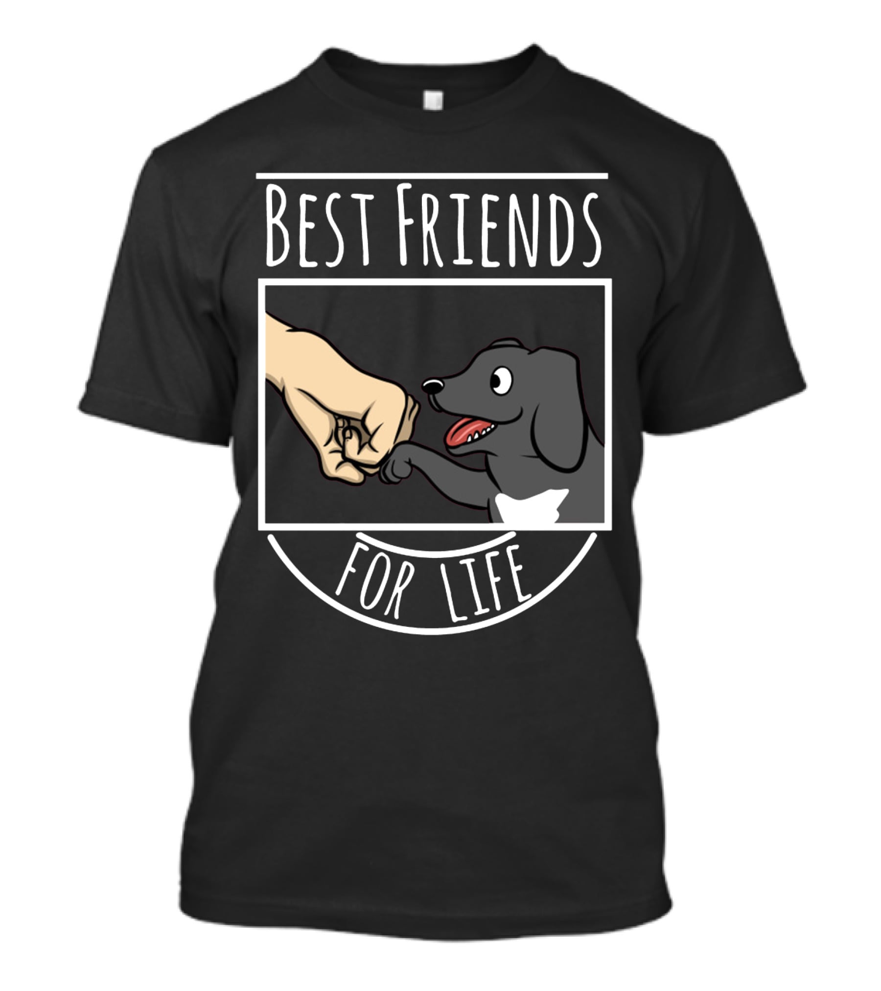 Best Friends For Life Great Dane Fist Bump Dog Companion T-Shirt