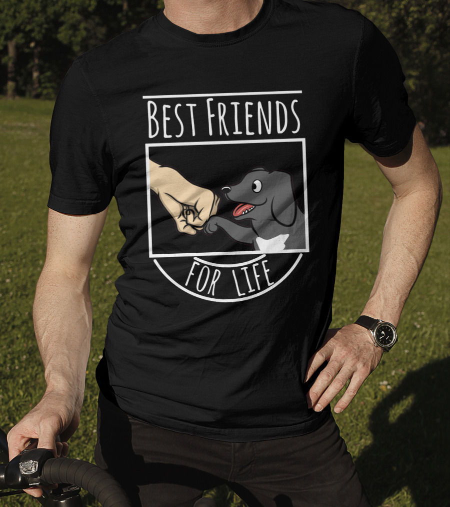 Best Friends For Life Great Dane Fist Bump Dog Companion T-Shirt