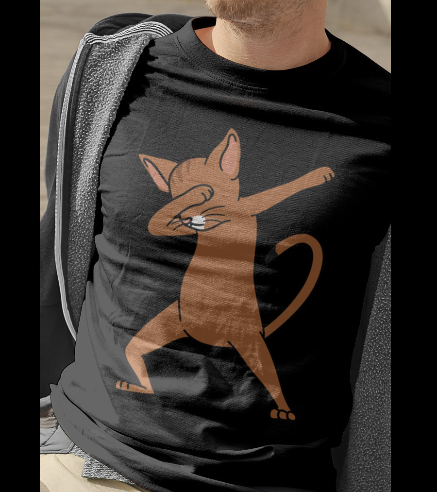 Dab Pose Abyssinian Cat T-Shirt