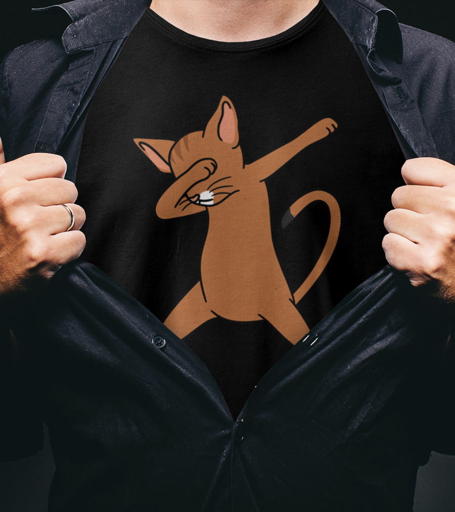 Dab Pose Abyssinian Cat T-Shirt