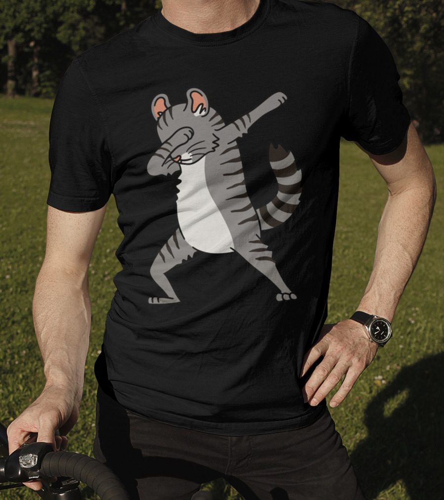 American Curl Cat Dabbing Pose T-Shirt