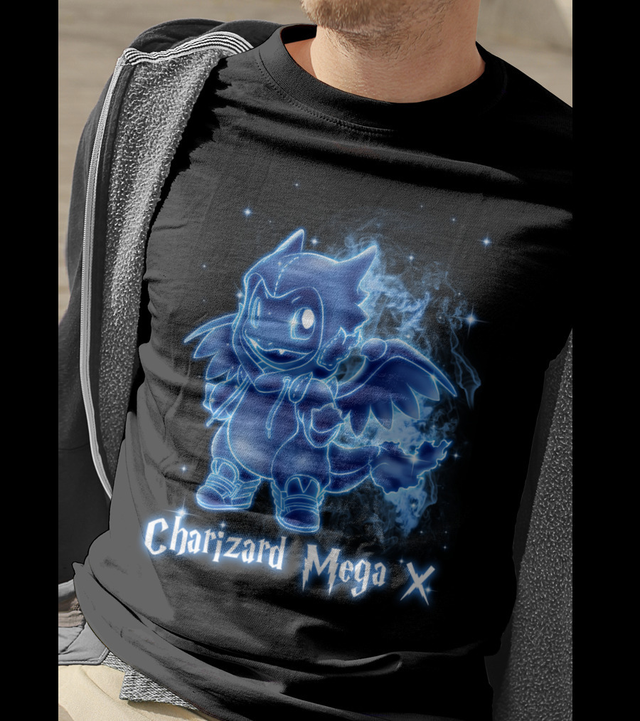 Charizard Mega X Pokemon Patronus T-Shirt