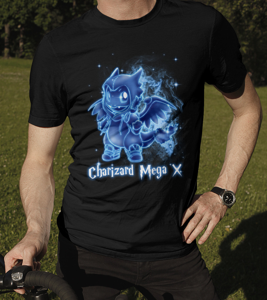 Charizard Mega X Pokemon Patronus T-Shirt