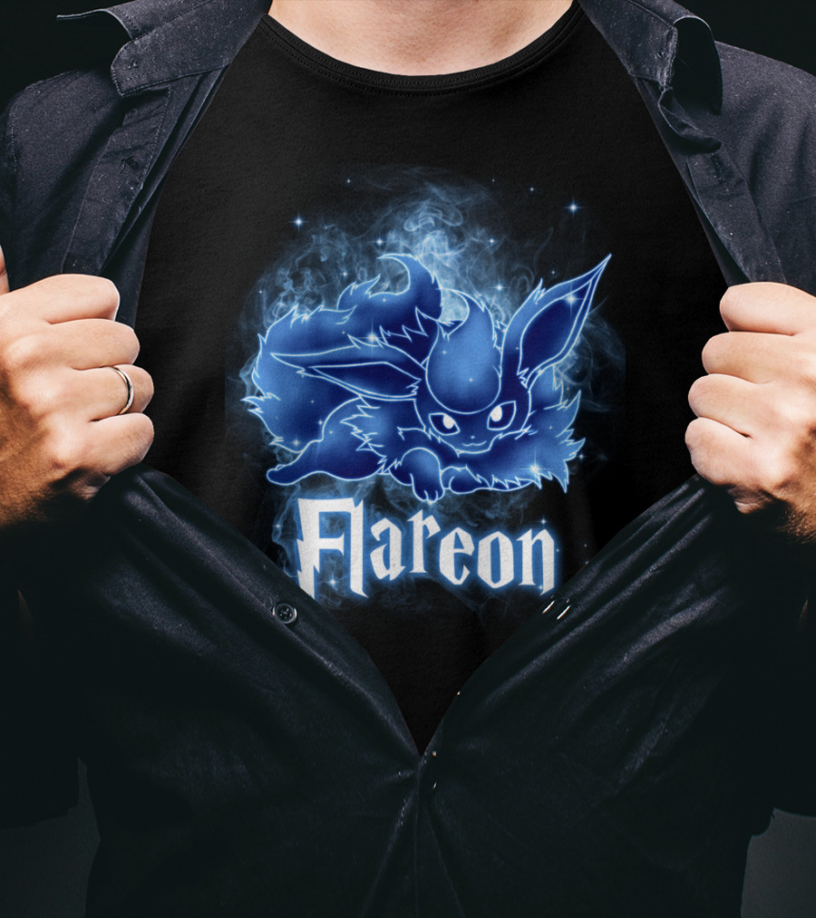 Flareon Pokemon Patronus Magic Creature Fusion T-Shirt