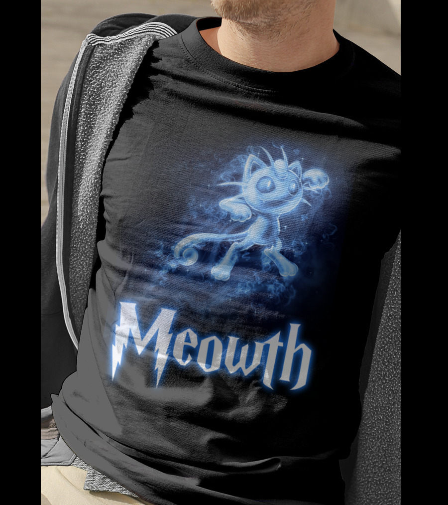 Meowth Pokemon Wizardry Aura T-Shirt