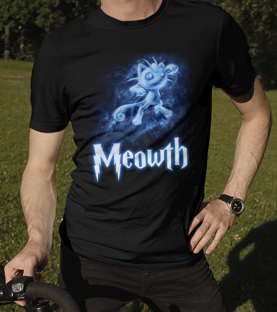 Meowth Pokemon Wizardry Aura T-Shirt