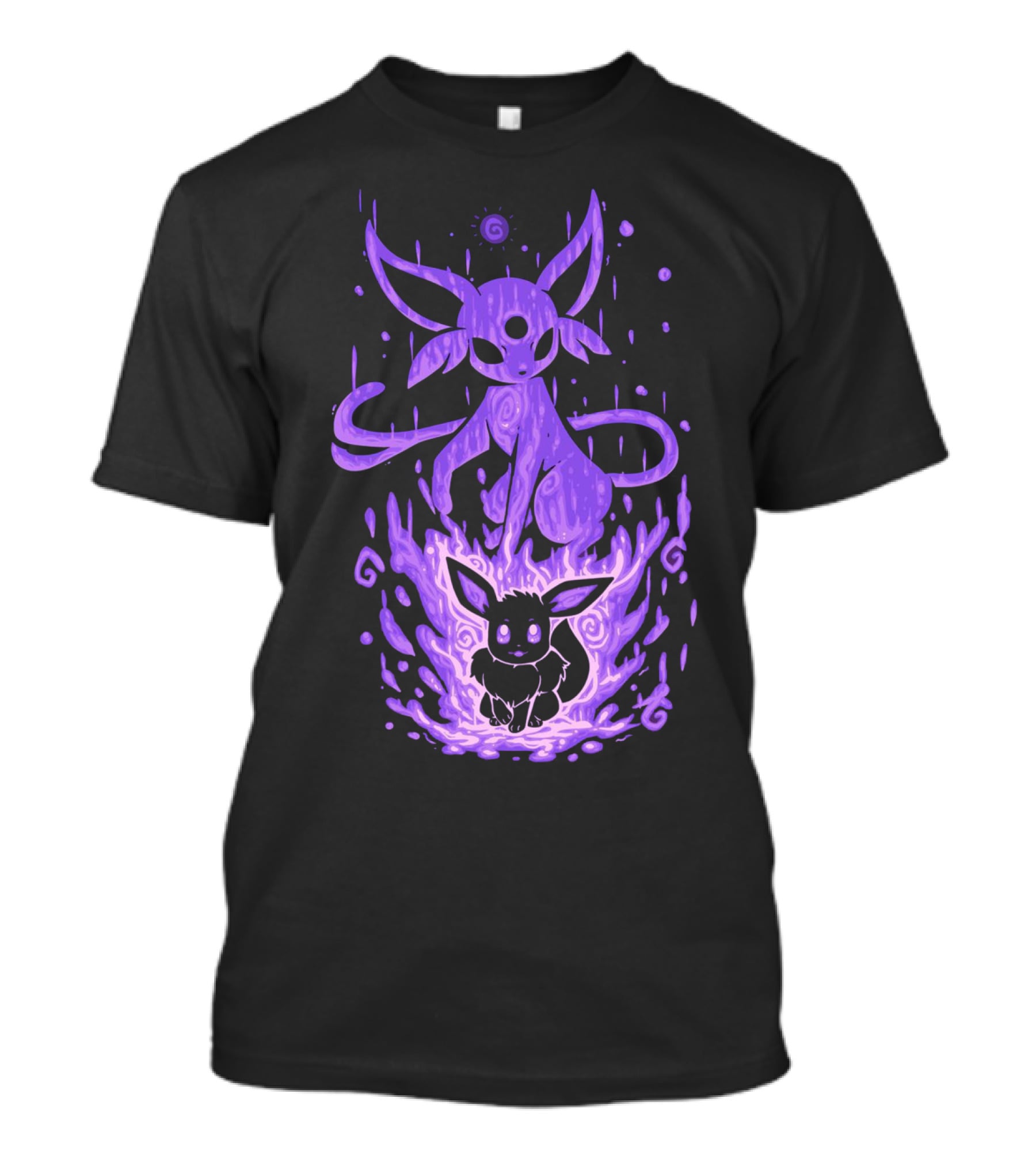 Evolution Pokemon Espeon Eevee Transformation T-Shirt