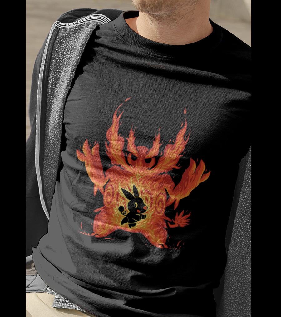 Pokemon Tepig Into Emboar Flame Evolution T-Shirt
