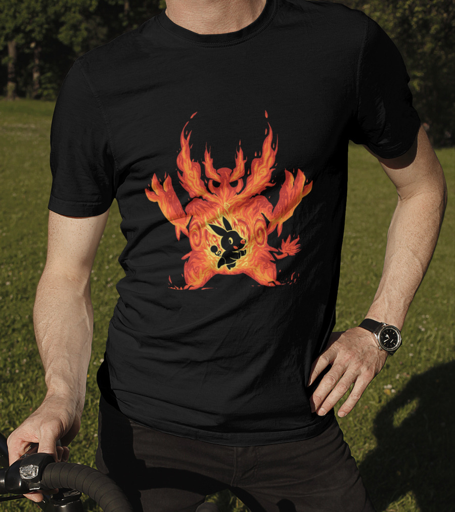 Pokemon Tepig Into Emboar Flame Evolution T-Shirt