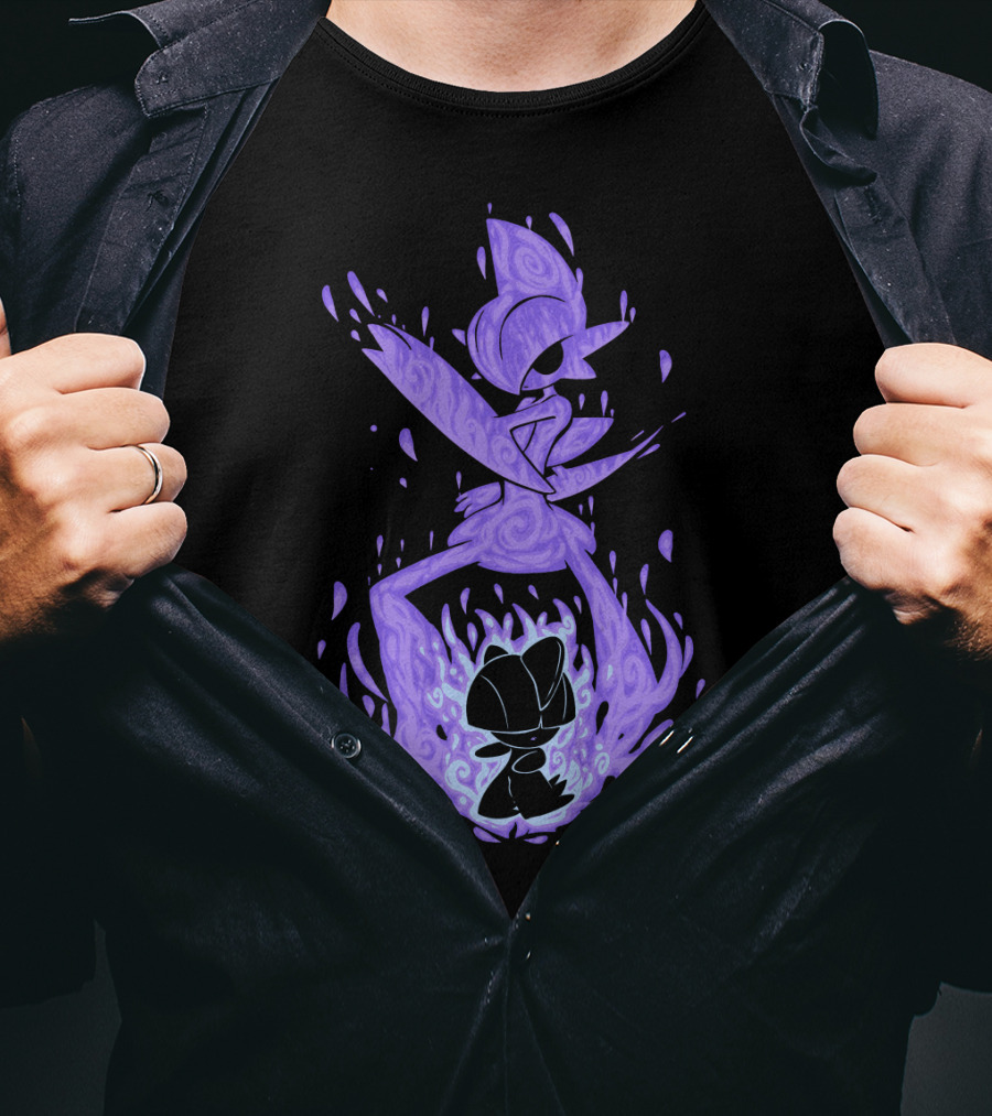 Evolution Pokemon Gallade Shadow Purple Transformation T-Shirt