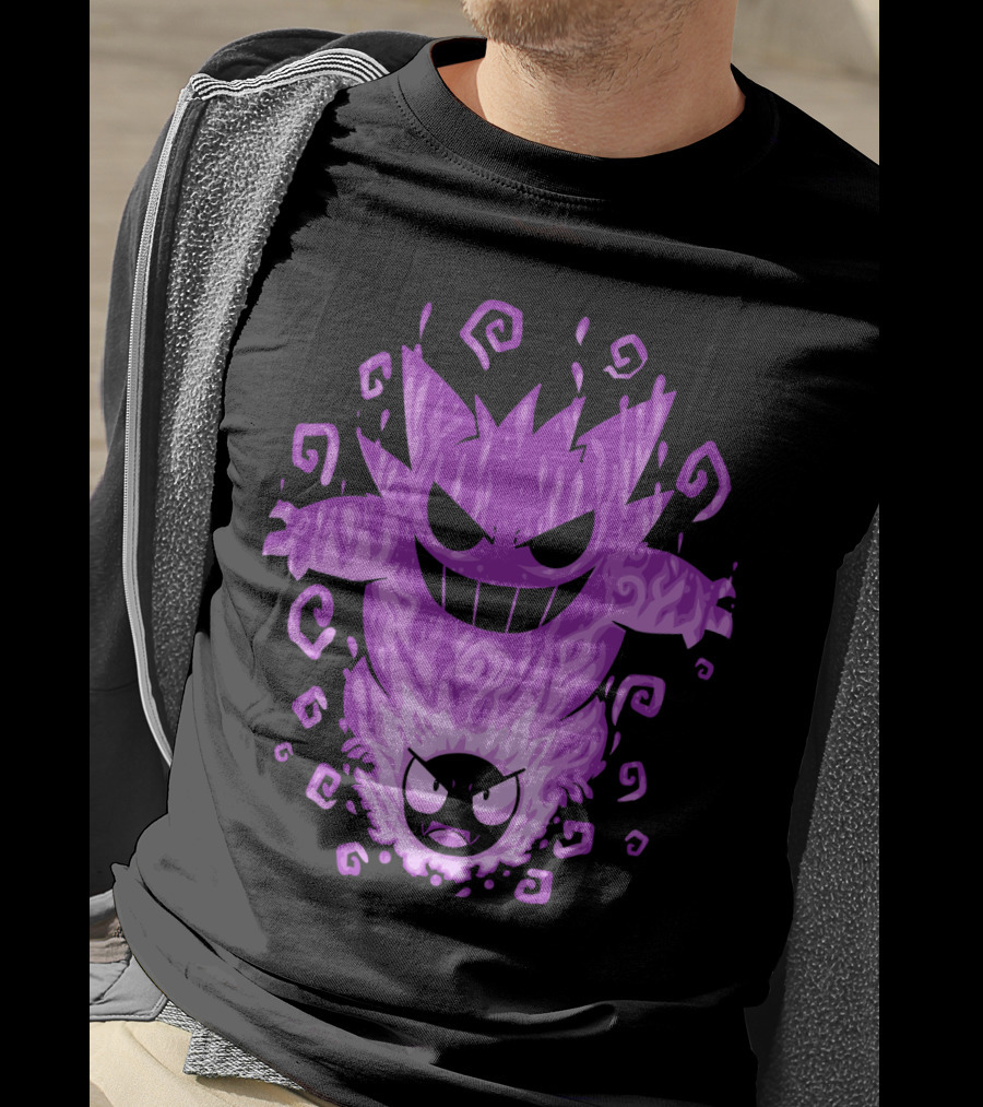 Evolution Pokemon Gengar Gastly T-Shirt