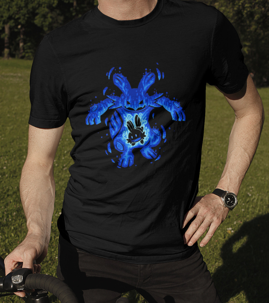 Evolution Pokémon Mudkip Marshtomp Swampert Water-Theme T-Shirt
