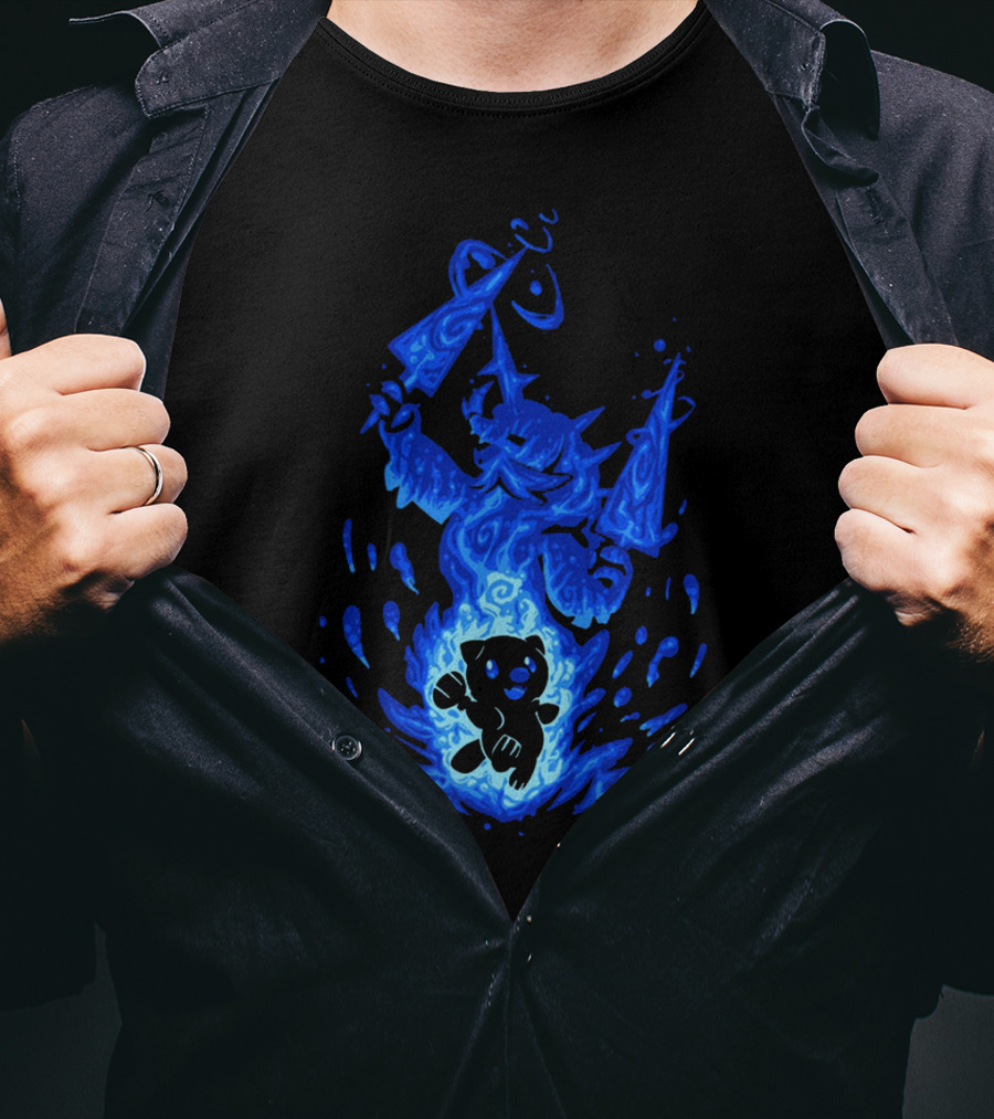 Samurott Evolution Inspired By Blue Flame And Water T-Shirt