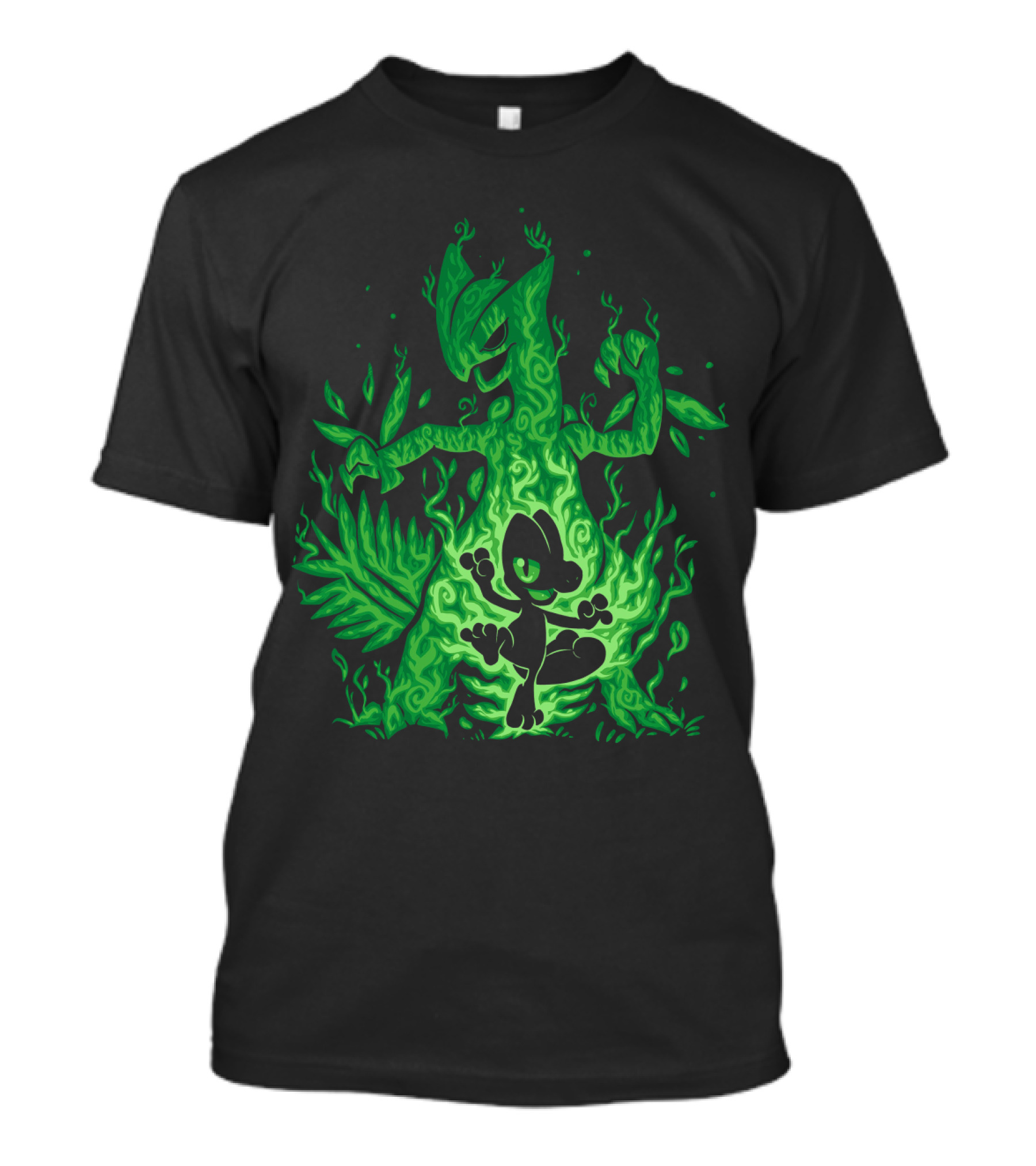 Evolution Pokemon Treecko To Sceptile Transformation T-Shirt