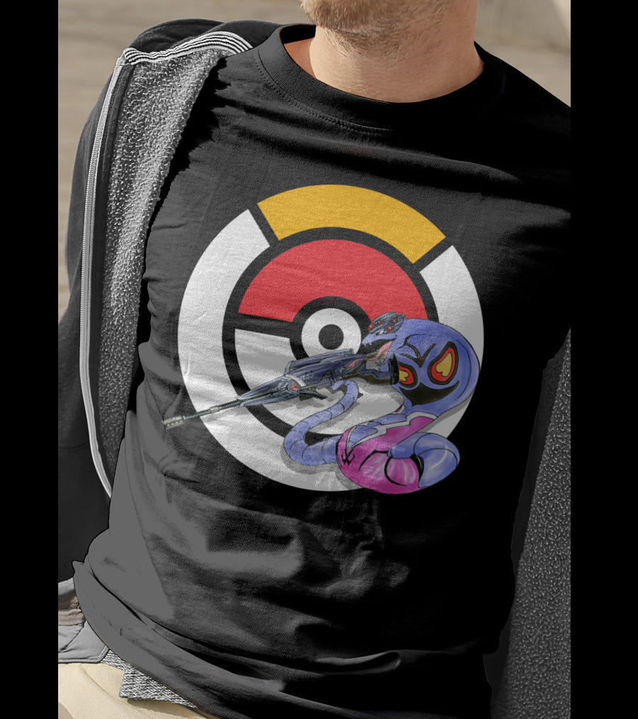 Pokemon X Arbok X Overwatch Widowmaker Mashup T-Shirt