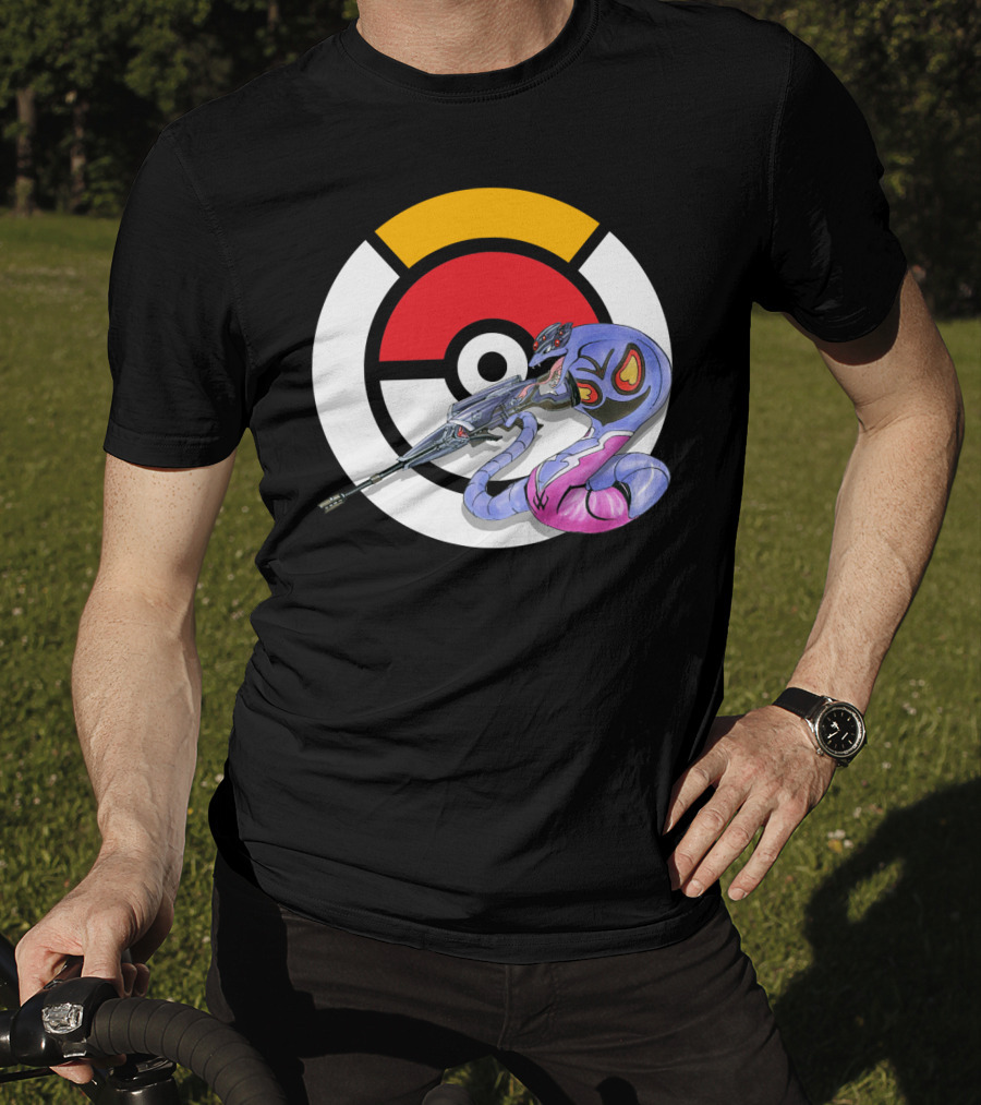 Pokemon X Arbok X Overwatch Widowmaker Mashup T-Shirt