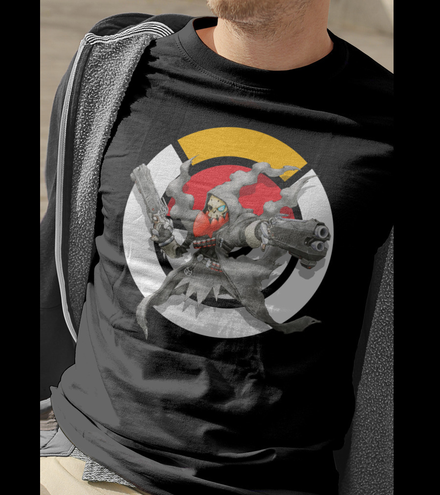 Pokemon Darkrai Reaper Guns Circle Symbol Crossover T-Shirt