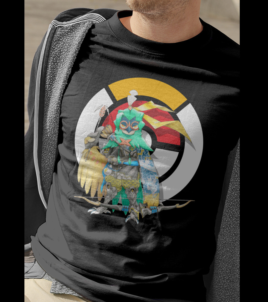 Pokemon X Overwatch Decidueye Hanzo Crossover T-Shirt