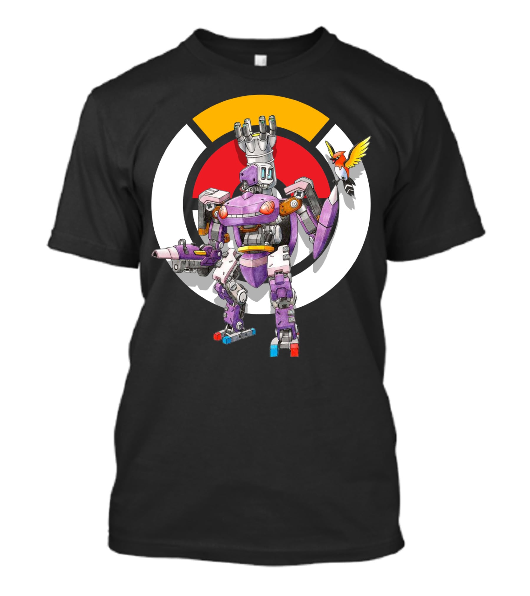 Pokemon X Over Genesect X Bastion Mech Crossover T-Shirt