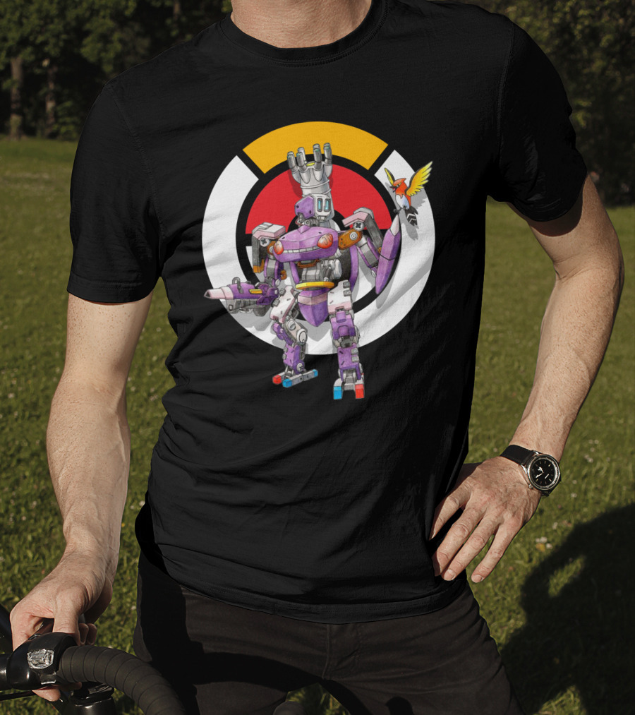 Pokemon X Over Genesect X Bastion Mech Crossover T-Shirt