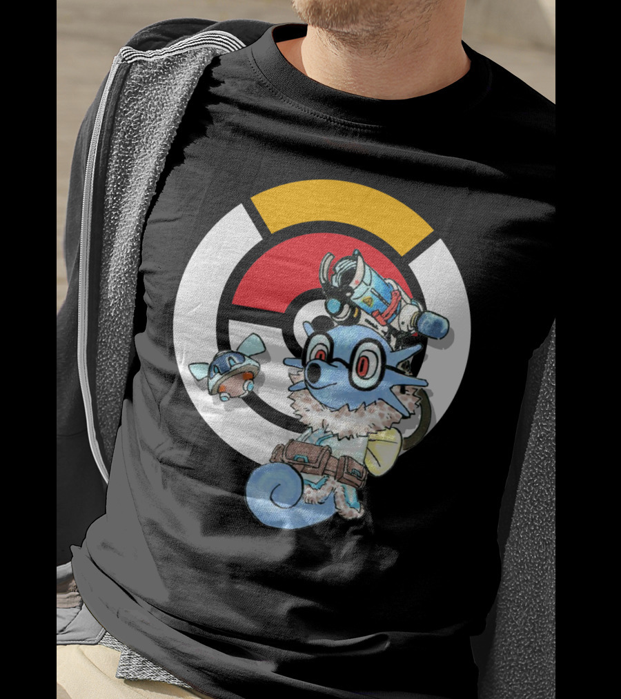 POKEMON X HORSEA MAY Crossover With Hat Glasses Backpack And Poké Ball T-Shirt