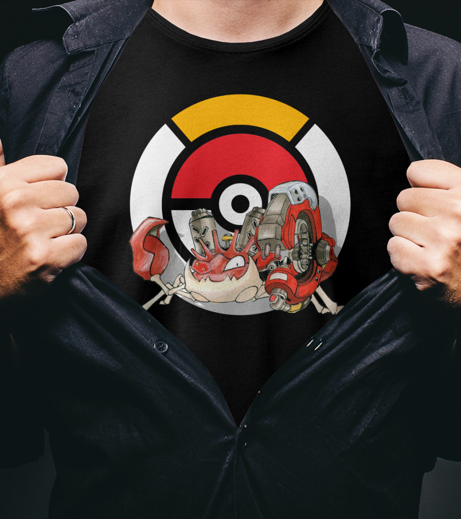 Pokemon X Overwatch Kingler X Torbjorn Mashup T-Shirt