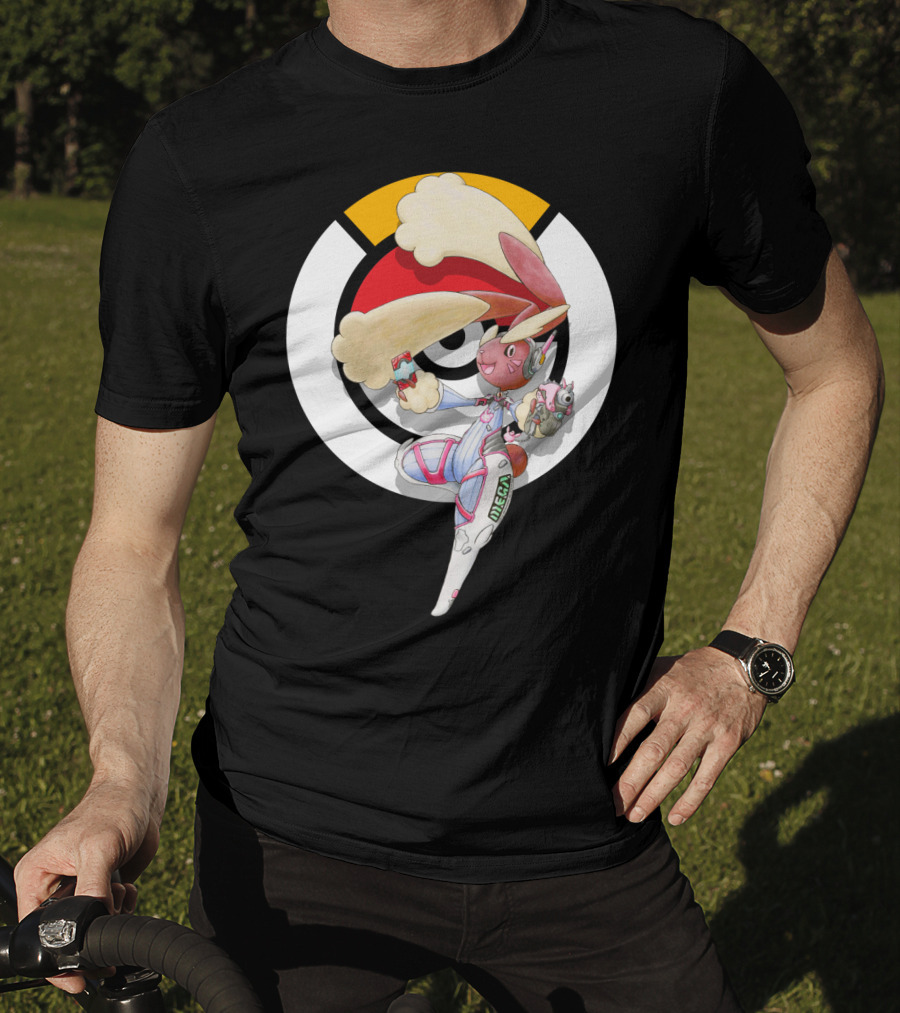 Pokemon X Overwatch Lopunny D.va Mecha Crossover T-Shirt