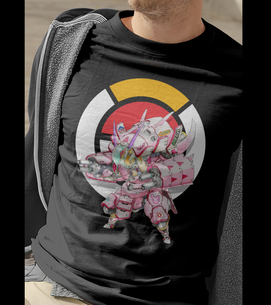 Pokemon X Overwatch Lopunny X Golisopod Mech Fusion T-Shirt