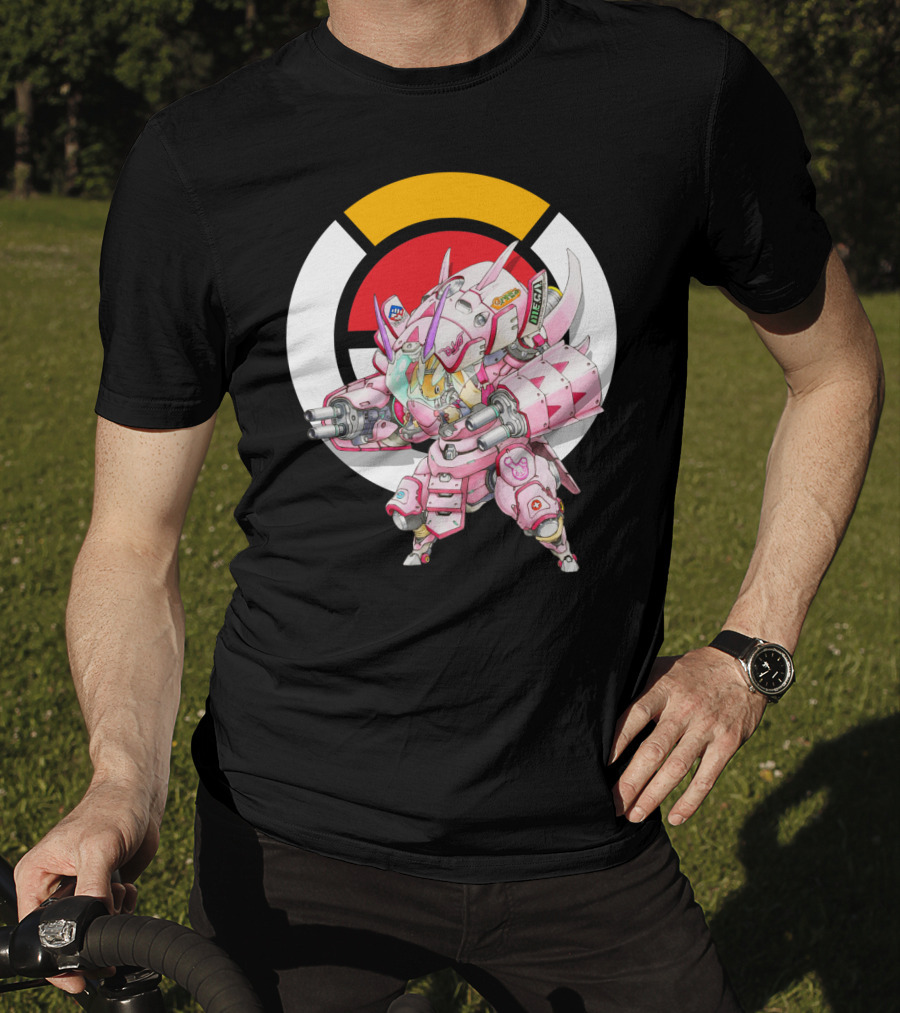 Pokemon X Overwatch Lopunny X Golisopod Mech Fusion T-Shirt