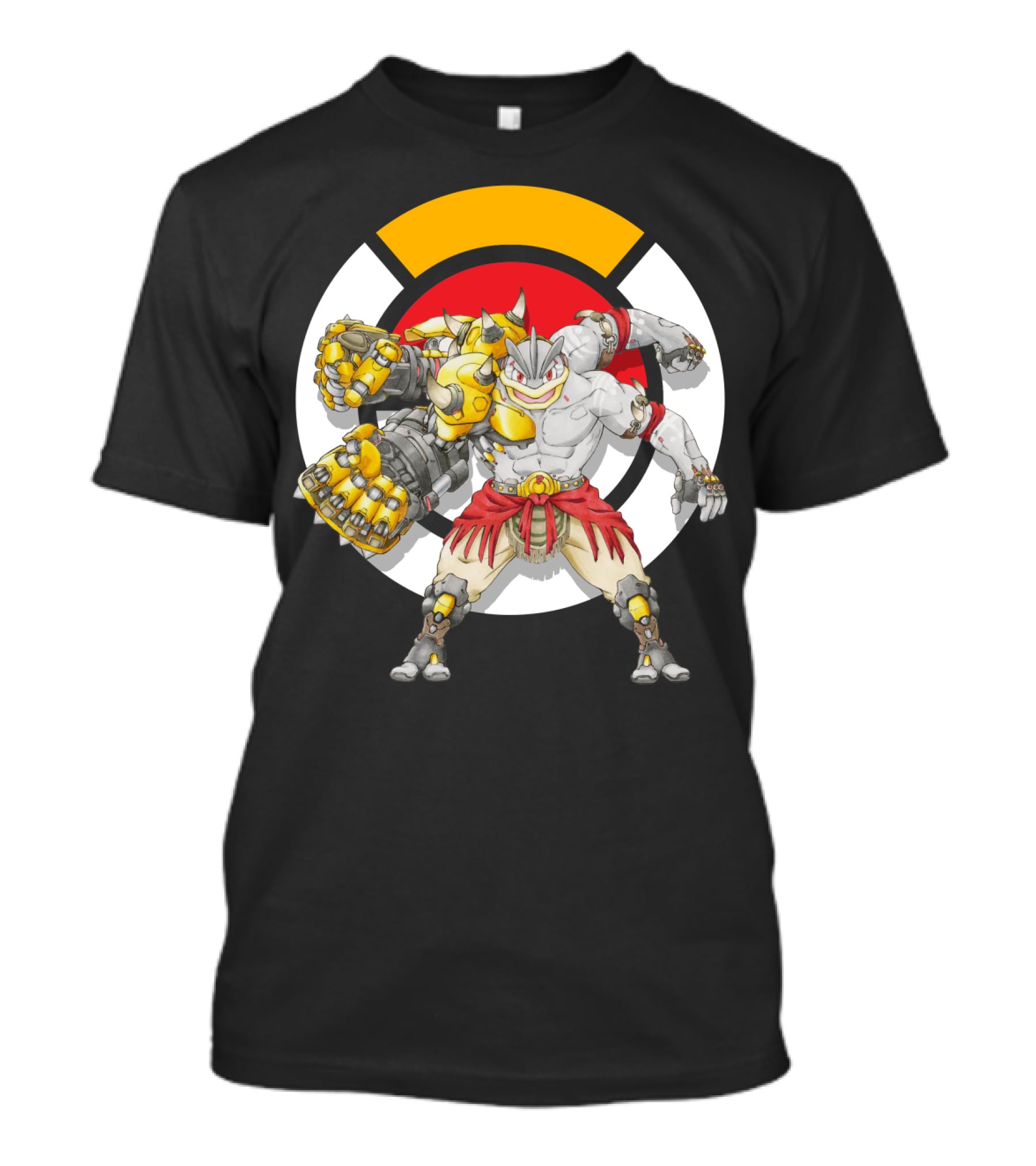 Pokemon X Overwatch Mashup Machamp X Doomfist T-Shirt