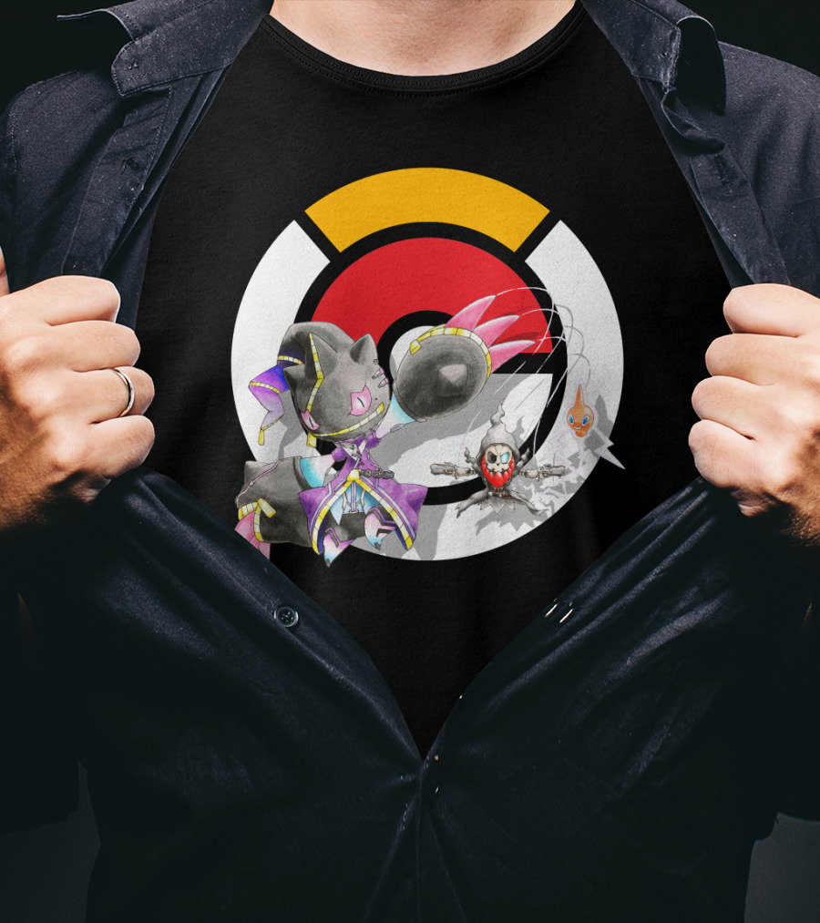 Pokemon X Mega Banette Crossover With Sombra Characters T-Shirt